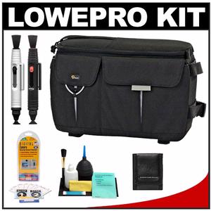 Lowepro Photo Runner 100 Digital SLR Camera Case (Black) with LCD Protectors + Cleaning Accessory Kit - Digital Cameras and Accessories - Hip Lens.com