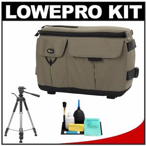 Lowepro Photo Runner 100 Digital SLR Camera Case (Mica) with Deluxe Photo/Video Tripod + Accessory Kit - Digital Cameras and Accessories - Hip Lens.com