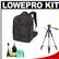Lowepro Pro Runner 450 AW Digital SLR Camera Backpack Case (Black) with Deluxe Photo/Video Tripod + Accessory Kit