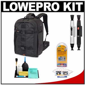 Lowepro Pro Runner 450 AW Digital SLR Camera Backpack Case (Black) with LCD Protectors + Cleaning Accessory Kit - Digital Cameras and Accessories - Hip Lens.com