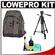 Lowepro Pro Trekker 600 AW Digital SLR Camera Backpack Case (Black/Mica) with Deluxe Photo/Video Tripod + Accessory Kit