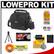 Lowepro Rezo 110 AW Digital SLR Camera Bag/Case (Black) with Tripod + Cleaning Kit + LCD Protectors + Accessory Kit