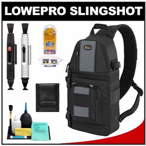 Lowepro Slingshot 102 AW Digital SLR Camera Backpack Case (Black) with LCD Protectors + Cleaning Accessory Kit - Digital Cameras and Accessories - Hip Lens.com