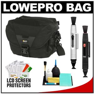 Lowepro Stealth Reporter D100 AW Digital SLR Camera Bag/Case (Black) with Reader + Cleaning Kit + LCD Protectors + Accessory Kit - Digital Cameras and Accessories - Hip Lens.com