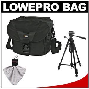 Lowepro Stealth Reporter D200 AW Digital SLR Camera Bag/Case (Black) with Photo/Video Tripod + Accessory Kit - Digital Cameras and Accessories - Hip Lens.com