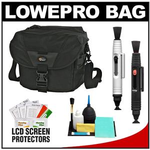 Lowepro Stealth Reporter D200 AW Digital SLR Camera Bag/Case (Black) with Reader + Cleaning Kit + LCD Protectors + Accessory Kit - Digital Cameras and Accessories - Hip Lens.com