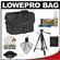 Lowepro Stealth Reporter D400 AW Digital SLR Camera Bag/Case (Black) with Photo/Video Tripod + Nikon Cleaning Kit