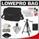 Lowepro Stealth Reporter D550 AW Digital SLR Camera Bag/Case (Black) with Photo/Video Tripod + Canon Cleaning Kit
