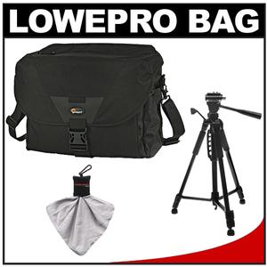 Lowepro Stealth Reporter D650 AW Digital SLR Camera Bag/Case (Black) with Photo/Video Tripod + Accessory Kit - Digital Cameras and Accessories - Hip Lens.com