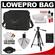 Lowepro Stealth Reporter D650 AW Digital SLR Camera Bag/Case (Black) with Photo/Video Tripod + Canon Cleaning Kit