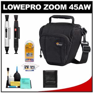 Lowepro Toploader Zoom 45 AW Digital SLR Camera Holster Bag/Case (Black) with Lenspen + Accessory Kit - Digital Cameras and Accessories - Hip Lens.com