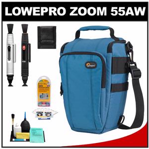 Lowepro Toploader Zoom 55 AW Digital SLR Camera Holster Bag/Case (Sea Blue) with Lenspens + Accessory Kit - Digital Cameras and Accessories - Hip Lens.com