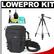 Lowepro Toploader Pro 70 AW Digital SLR Camera Holster Bag/Case (Black) with Deluxe Photo/Video Tripod + Accessory Kit