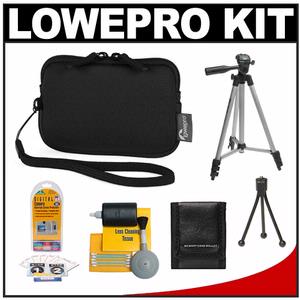 Lowepro Varia 10 Digital Camera Pouch / Case (Black) with Accessory Kit - Digital Cameras and Accessories - Hip Lens.com