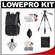 Lowepro Versapack 200 AW Digital SLR Camera Backpack Case (Black/Gray) with Deluxe Photo/Video Tripod + Canon Cleaning Kit