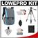 Lowepro Versapack 200 AW Digital SLR Camera Backpack Case (Gray/Polar Blue) with Deluxe Photo/Video Tripod + Canon Cleaning Kit