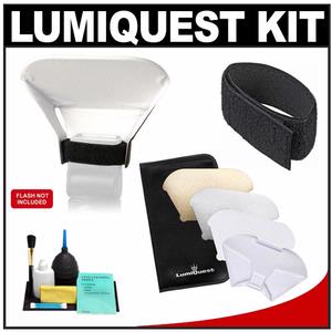 LumiQuest Pocket Bouncer for Shoe Mount Flashes with LumiQuest Screens + LumiQuest Ultra Strap + Accessory Kit - Digital Cameras and Accessories - Hip Lens.com