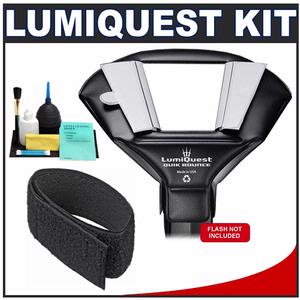 LumiQuest Quik Bounce for Shoe Mount Flashes with LumiQuest Cinch Strap + Cleaning Kit - Digital Cameras and Accessories - Hip Lens.com