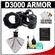 MADE Rubberized Camera Armor Case for Nikon D3000 (Black) with Spudz + Cleaning Kit