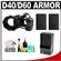 MADE Rubberized Camera Armor Case for Nikon D40, D40x, D60 (Black) with (2) EN-EL9 Batteries & Charger + Accessory Kit