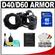 MADE Rubberized Camera Armor Case for Nikon D40, D40x, D60 (Black) with 8GB SD Card + Accessory Kit