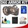MADE Rubberized Camera Armor Case for Nikon D40, D40x, D60 (Smoke) with 8GB SD Card + Accessory Kit