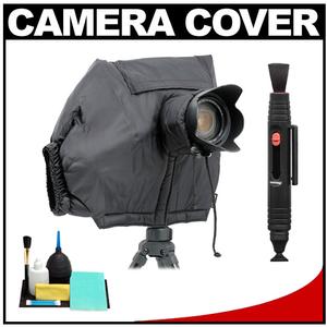 Matin All-Weather DSLR Camera Protection Cover (Black) with Cleaning Accessory Kit