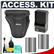 Nikon CF-D200 Leather Holster Digital SLR Camera Case for D200, D300 & D300s with (2) EN-EL3e Batteries & Charger + Accessory Kit