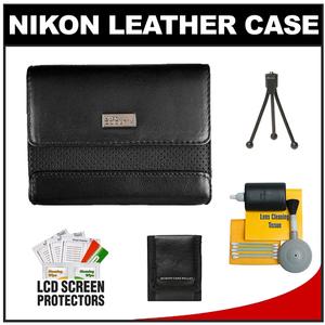 Nikon Coolpix 9817 Leather Digital Camera Case with Cleaning Accessory Kit - Digital Cameras and Accessories - Hip Lens.com