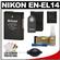 Nikon EN-EL14 Rechargeable Li-ion Battery with Nikon ML-L3 Shutter Release Remote + Kit for Coolpix P7100 & D5100 D3200 D5200 Camera