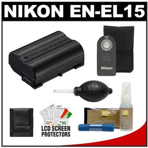 Nikon EN-EL15 Rechargeable Li-ion Battery with Nikon ML-L3 Shutter Release Remote + Kit for 1 V1 & D7000 Digital SLR Camera - Digital Cameras and Accessories - Hip Lens.com