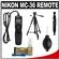 Nikon MC-36 Multi-Function Remote Shutter Release Cord for D3s, D3x, D3, D700, D300s, D300, D200, D2x with Tripod + Nikon Cleaning Kit