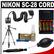 Nikon SC-28 Off Camera TTL Remote Flash Cord with Tripod + Nikon Cleaning Kit