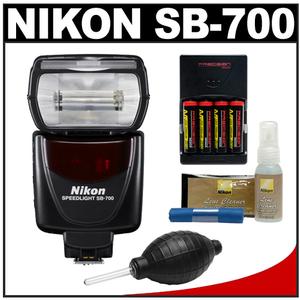 Nikon SB-700 AF Speedlight Flash with (4) Batteries & Charger + Nikon Cleaning Kit - Digital Cameras and Accessories - Hip Lens.com
