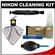 Nikon Digital Camera and Lens Cleaning Kit with Nikon Clothes, Fluid, LensPen, Lens Cloth Spudz + Hurricane Blower