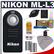 Nikon ML-L3 Wireless Infrared Shutter Release Remote Control for D90, D80, D70s & D70 with (2) EN-EL3e Batteries + Accessory Kit