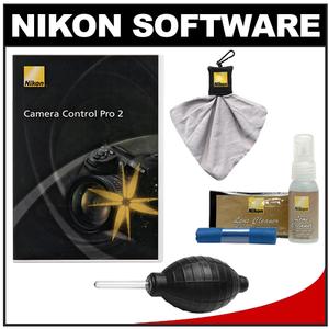 Nikon Camera Control Pro 2 Software with Nikon Cleaning Kit & Spudz + Hurricane Air Blower - Digital Cameras and Accessories - Hip Lens.com