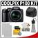 Nikon Coolpix P100 Digital Camera (Matte Black) - Factory Demo with (2) EN-EL5 Batteries + Case + Accessory Kit