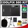 Nikon Coolpix S80 Digital Camera (Black) - Factory Demo with 8GB Card + Battery + ZE-DC1 Case + Travel Tripod + Accessory Kit