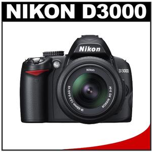 Nikon D3000 Digital SLR Camera Body - Refurbished & 18-55mm VR Lens - Digital Cameras and Accessories - Hip Lens.com