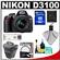 Nikon D3100 Digital SLR Camera & 18-55mm G VR DX AF-S Zoom Lens with 8GB Card + Holster Case + Accessory Kit