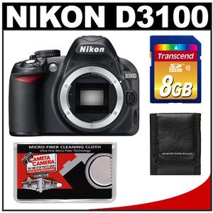 Nikon D3100 Digital SLR Camera Body - Refurbished with 8GB Card + Accessory Kit - Digital Cameras and Accessories - Hip Lens.com