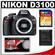Nikon D3100 Digital SLR Camera Body - Factory Demo with 8GB Card + Accessory Kit