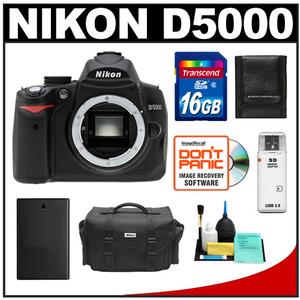 Nikon D5000 Digital SLR Camera Body - Refurbished with 16GB Card + Battery + Case + Accessory Kit - Digital Cameras and Accessories - Hip Lens.com