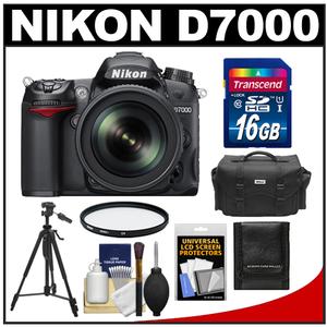 Nikon D7000 Digital SLR Camera & 18-105mm VR DX AF-S Zoom Lens with 16GB Card + Filter + Case + Tripod + Accessory Kit - Digital Cameras and Accessories - Hip Lens.com