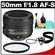 Nikon 50mm f/1.8 G AF-S Nikkor Lens with UV Filter + Accessory Kit