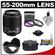 Nikon 55-200mm f/4-5.6G DX AF-S ED Zoom-Nikkor Lens with Nikon Case + 3 UV/FLD/CPL Filters + Hood + Cleaning Kit
