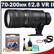 Nikon 70-200mm f/2.8G VR II AF-S ED-IF Zoom-Nikkor Lens with Hoya UV Filter + Accessory Kit