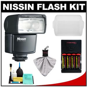 Nissin Digital Speedlite Di466 Flash (for Olympus/Panasonic) with Batteries & Charger + Flash Diffuser + Accessory Kit - Digital Cameras and Accessories - Hip Lens.com