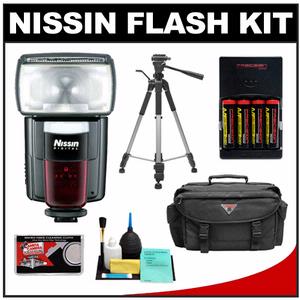 Nissin Digital Speedlite Di866 Flash (for Nikon i-TTL) with Tripod + Case + Batteries + Accessory Kit - Digital Cameras and Accessories - Hip Lens.com